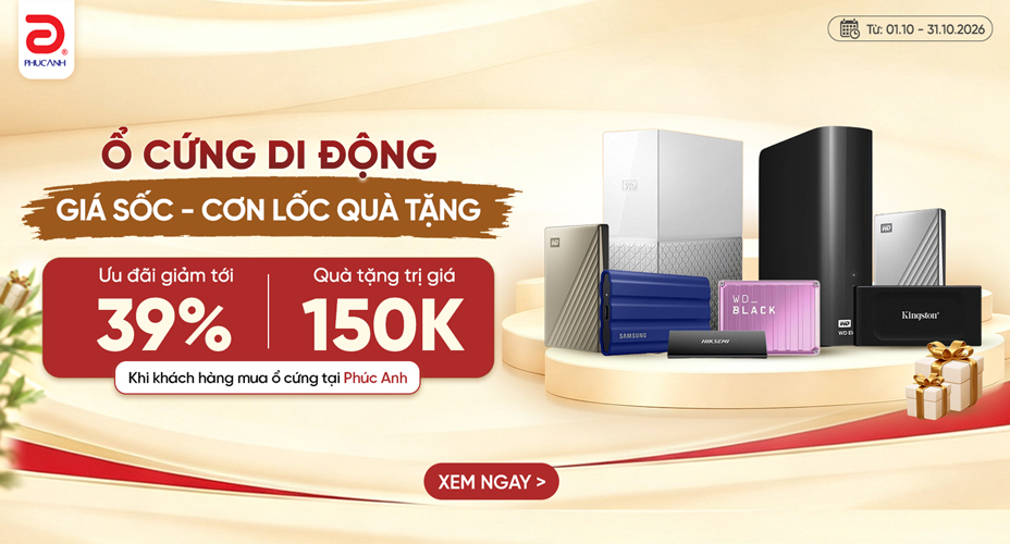 Ổ cứng di động - Giá cực sốc - Cơn lốc quà tặng