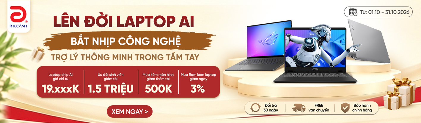 Laptop AI - Dẫn Đầu Hiệu Năng - Nâng Tầm Hiệu Suất