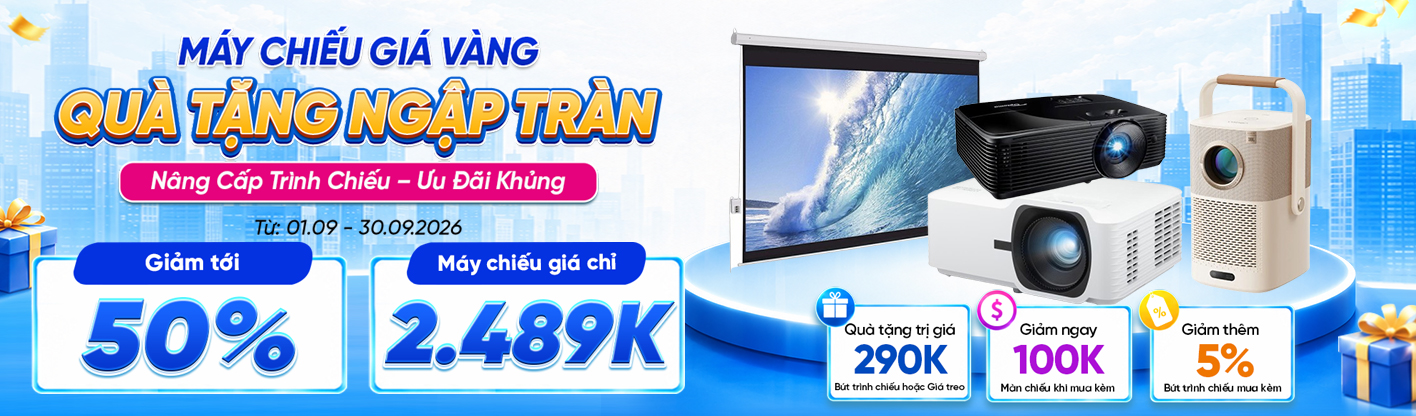 Máy Chiếu Giá Vàng - Quà tặng ngập tràn