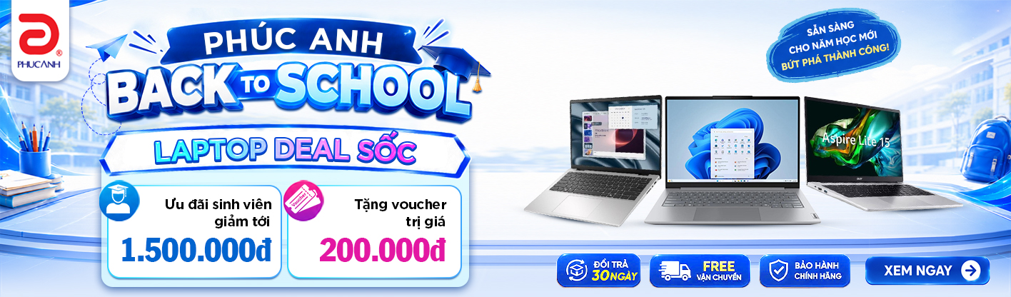 Sinh Viên Sắm Laptop - Phúc Anh Tặng Voucher