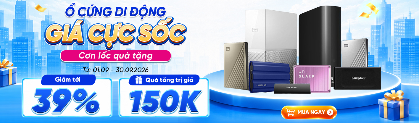 Ổ cứng di động - Giá cực sốc - Cơn lốc quà tặng