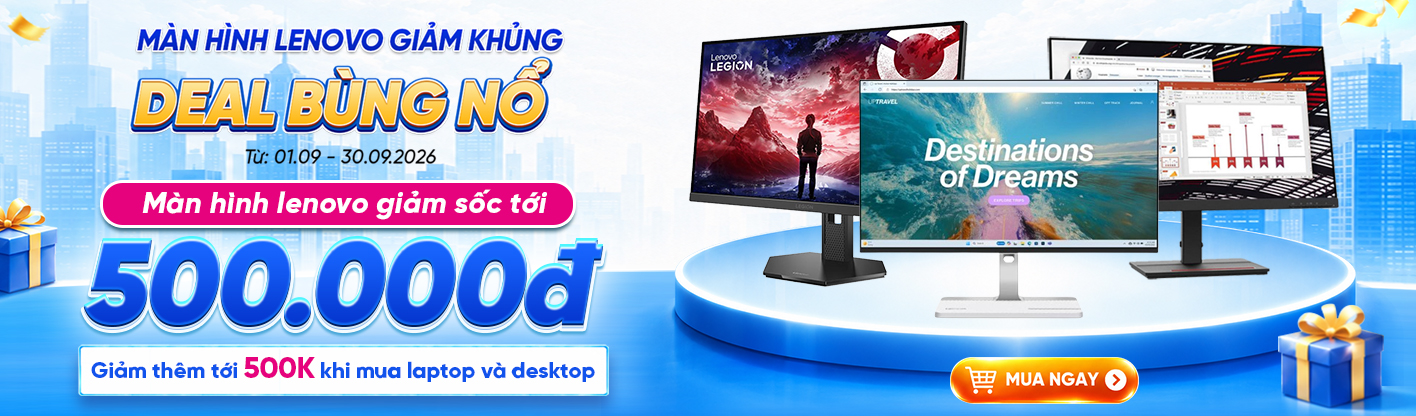 Màn Hình Lenovo Giảm Khủng - Deal Bùng Nổ