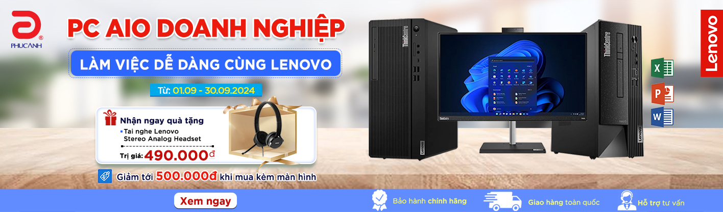 Làm việc dễ dàng cùng máy tính Lenovo