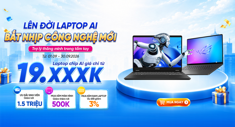 Laptop AI - Dẫn Đầu Hiệu Năng 