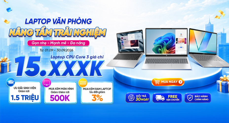 Laptop Đa Nhiệm - Hiện Đại Mỏng Nhẹ