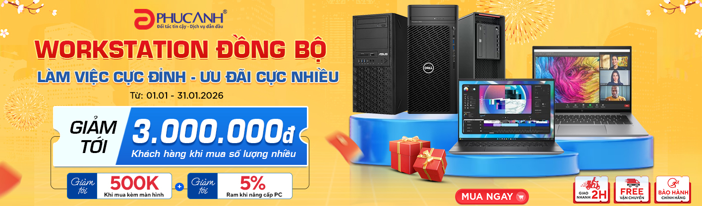 Workstation đồng bộ chính hãng