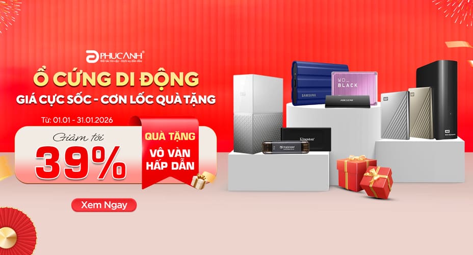 Ổ cứng di động - Giá cực sốc - Cơn lốc quà tặng