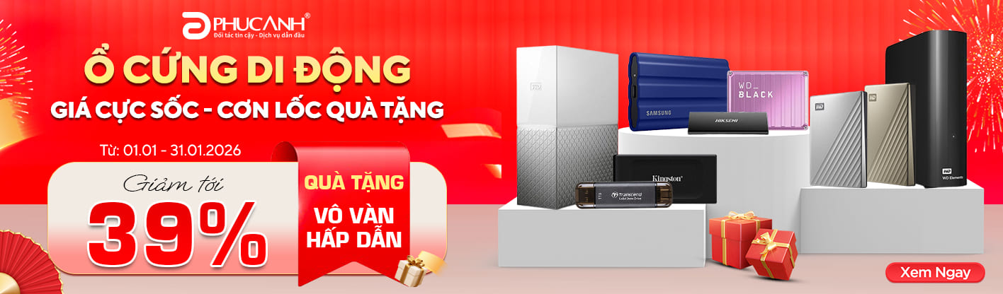 Ổ cứng di động - Giá cực sốc - Cơn lốc quà tặng