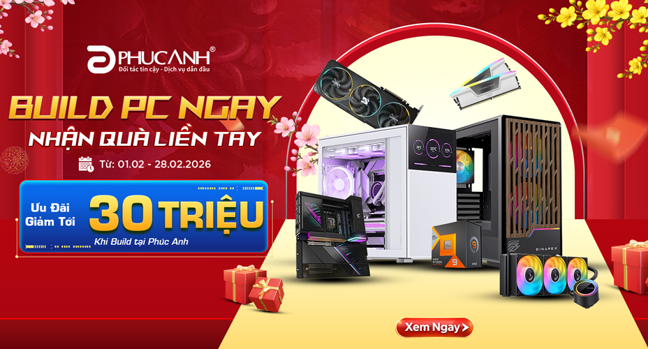 Build PC ngay - Nhận quà liền tay