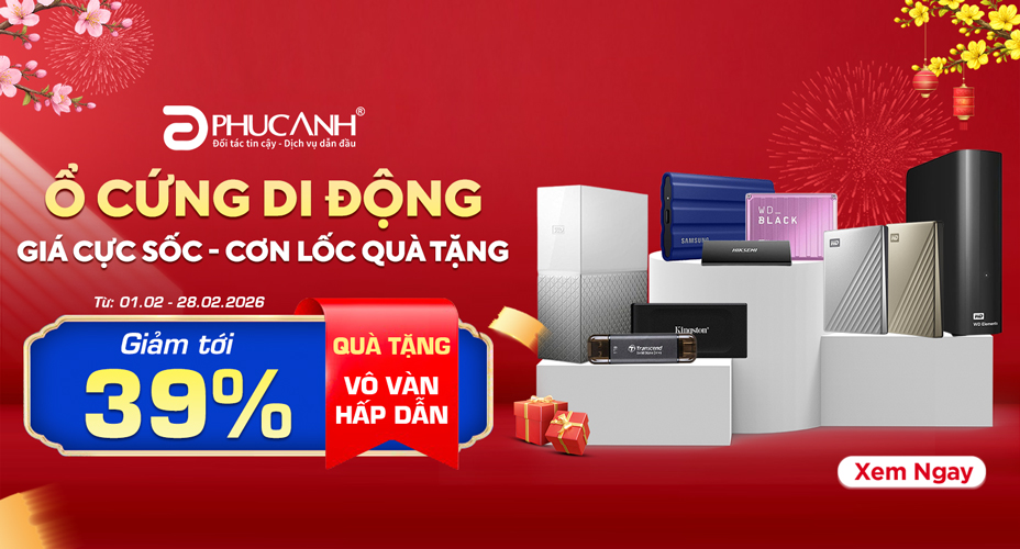 Ổ cứng di động - Giá cực sốc - Cơn lốc quà tặng