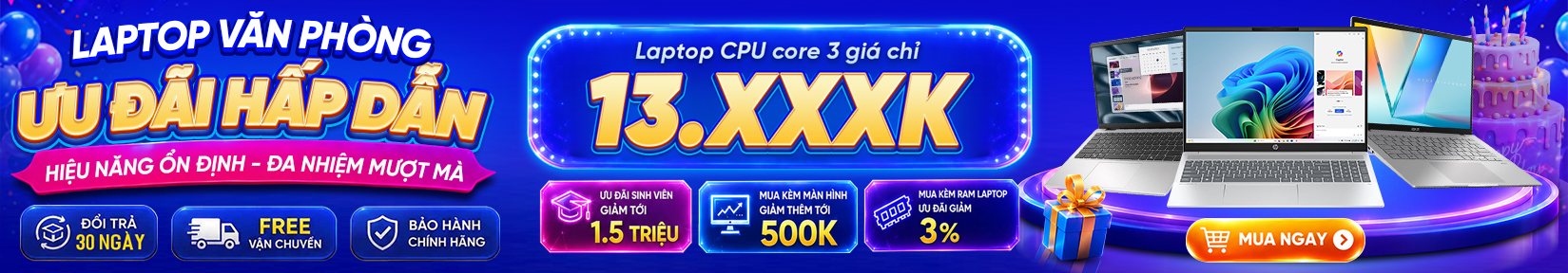 Laptop Đa Nhiệm - Hiện Đại Mỏng Nhẹ - Hiệu Năng Cao
