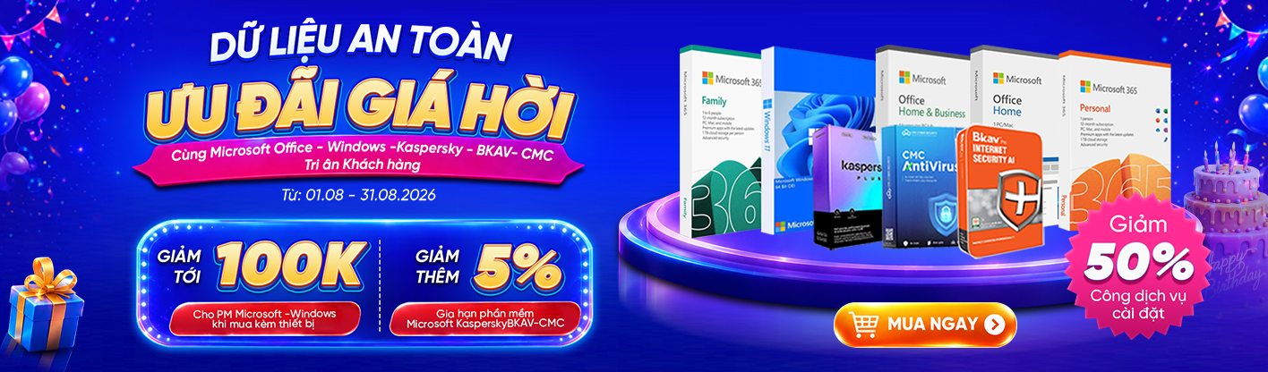 Dữ liệu an toàn - Giá siêu hời - Nhận ngàn ưu đãi