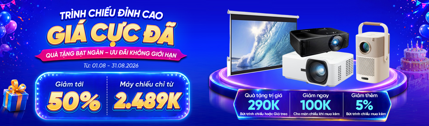 Máy Chiếu Giá Vàng - Quà tặng ngập tràn