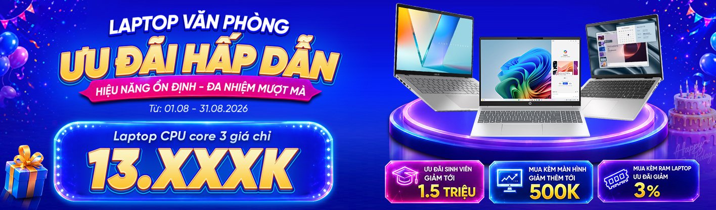 Laptop Đa Nhiệm - Hiện Đại Mỏng Nhẹ