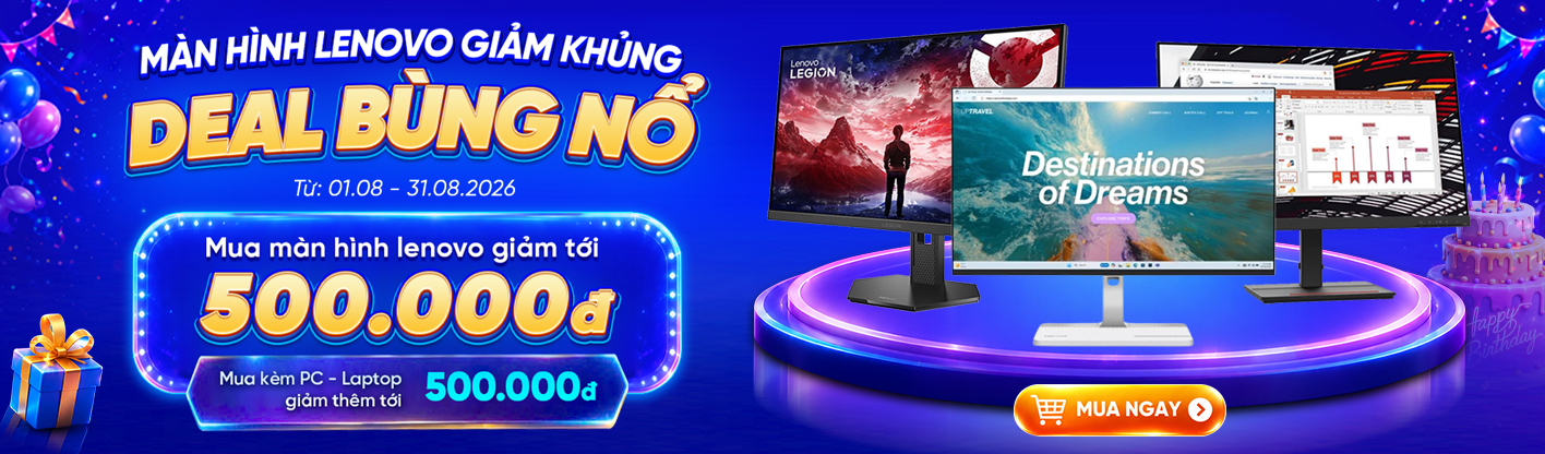 Màn Hình Lenovo Giảm Khủng - Deal Bùng Nổ
