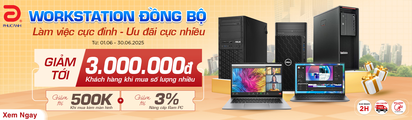 Workstation đồng bộ chính hãng