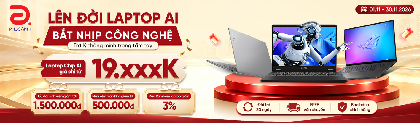 Laptop AI - Dẫn Đầu Hiệu Năng - Nâng Tầm Hiệu Suất