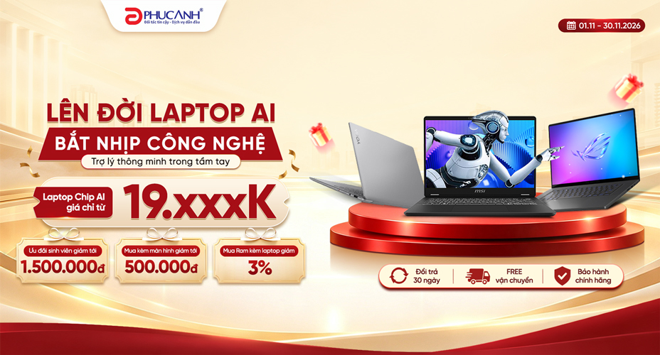 Laptop AI - Dẫn Đầu Hiệu Năng 
