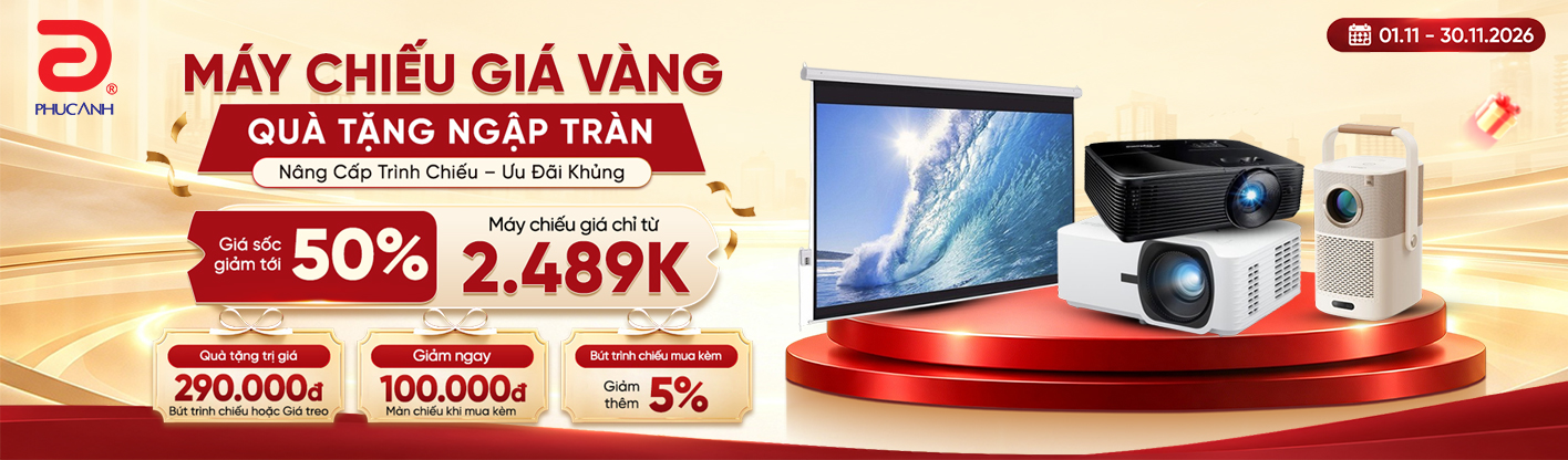 Máy Chiếu Giá Vàng - Quà tặng ngập tràn