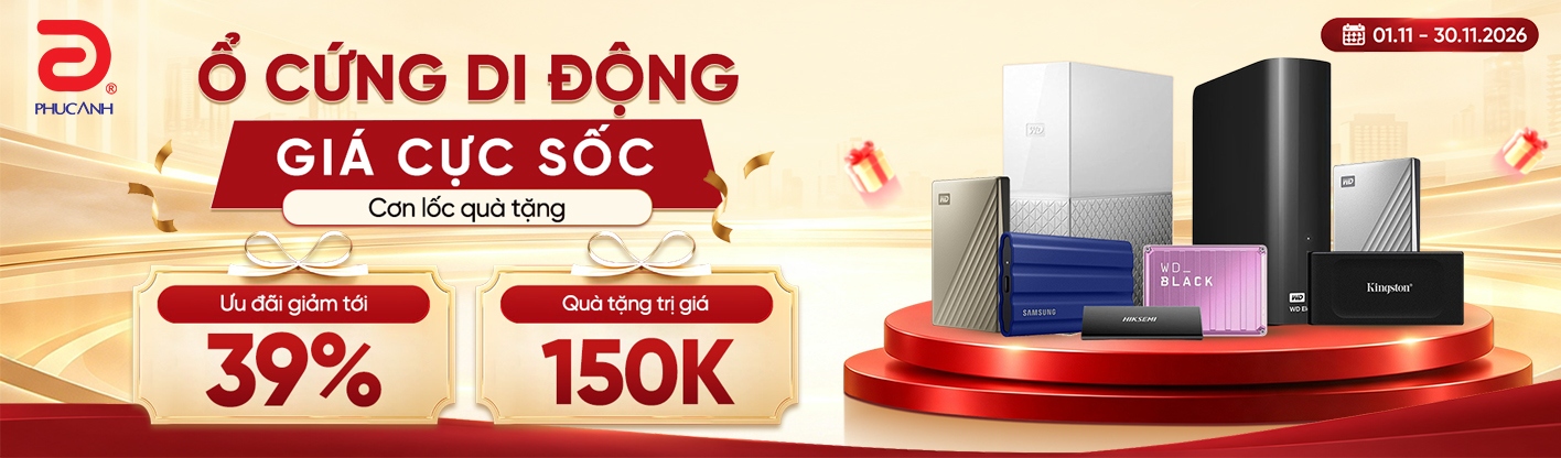 Ổ cứng di động - Giá cực sốc - Cơn lốc quà tặng