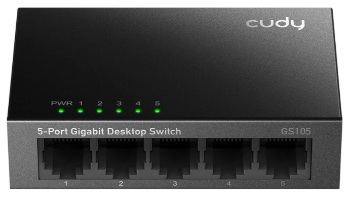 Switch Cudy GS105 (Gigabit 1000Mbps/ 5 Cổng/ Vỏ kim loại)