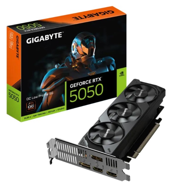 Card đồ họa Gigabyte GeForce RTX 5050 OC Low Profile 8G GDDR6 (N5050OC-8GL)