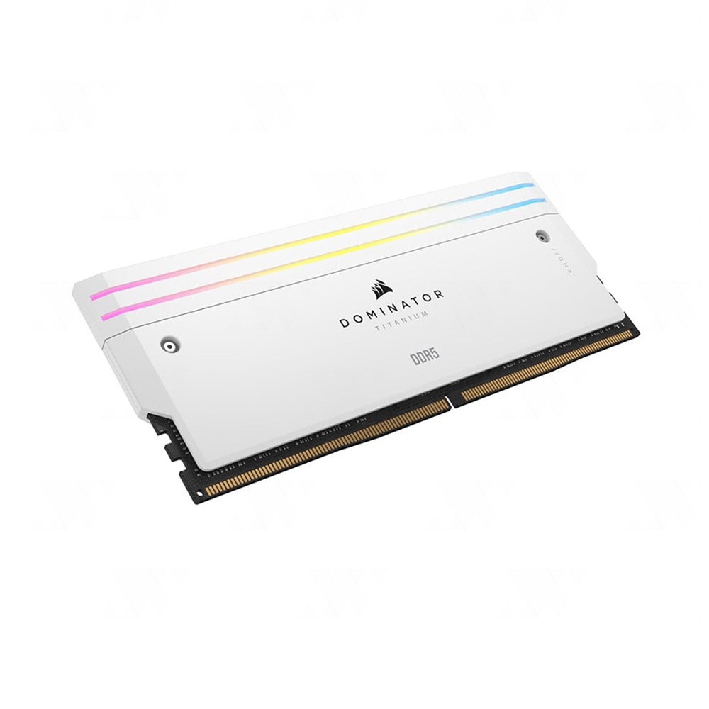 Ram desktop Corsair DOMINATOR TITANIUM RGB White 64GB (2x32GB) DDR5 6000MHz (CMP64GX5M2B6000C30W)