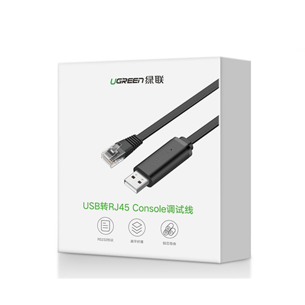 C&aacute;p lập tr&igrave;nh Console Ugreen 50773 USB sang RJ45 1.5m