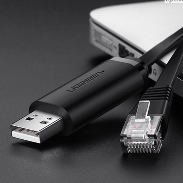 C&aacute;p lập tr&igrave;nh Console Ugreen 50773 USB sang RJ45 1.5m
