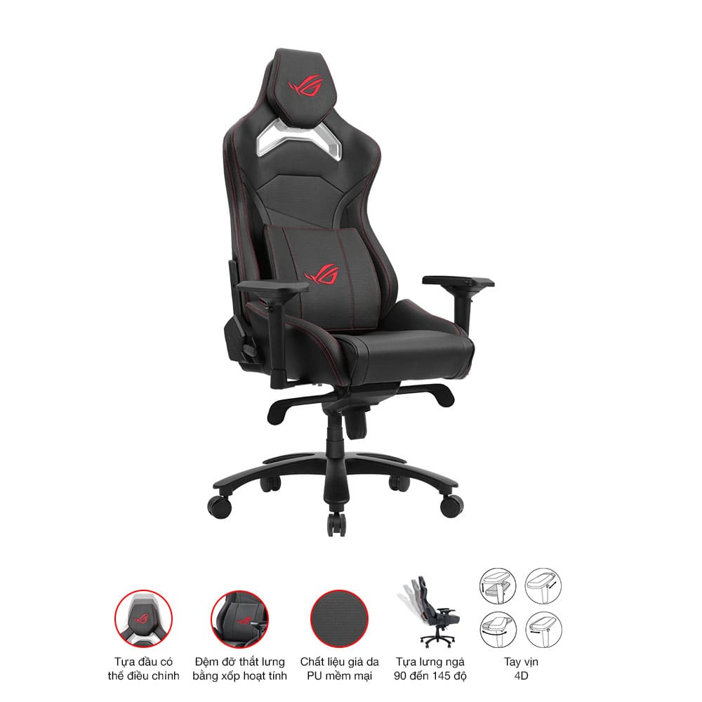 Ghế Game Asus ROG CHARIOT X CORE Black
