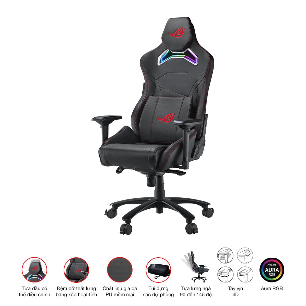 Ghế Game Asus ROG CHARIOT X RGB Black