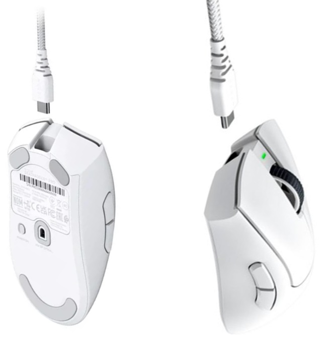 Chuột Gaming kh&ocirc;ng d&acirc;y Razer DeathAdder V3 Pro - White Edition