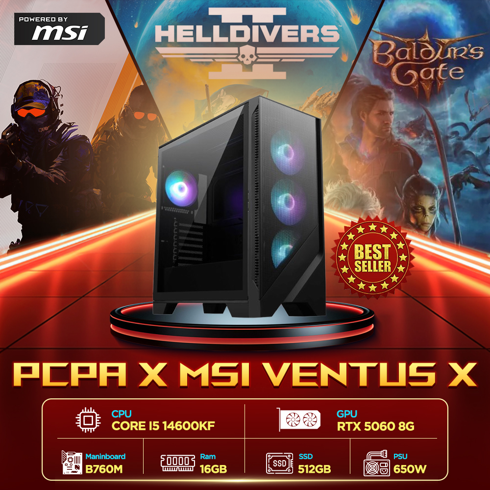 M&aacute;y t&iacute;nh PCPA x MSI Ventus X (I5 14600KF/ 16GB/ RTX 5060 8Gb)