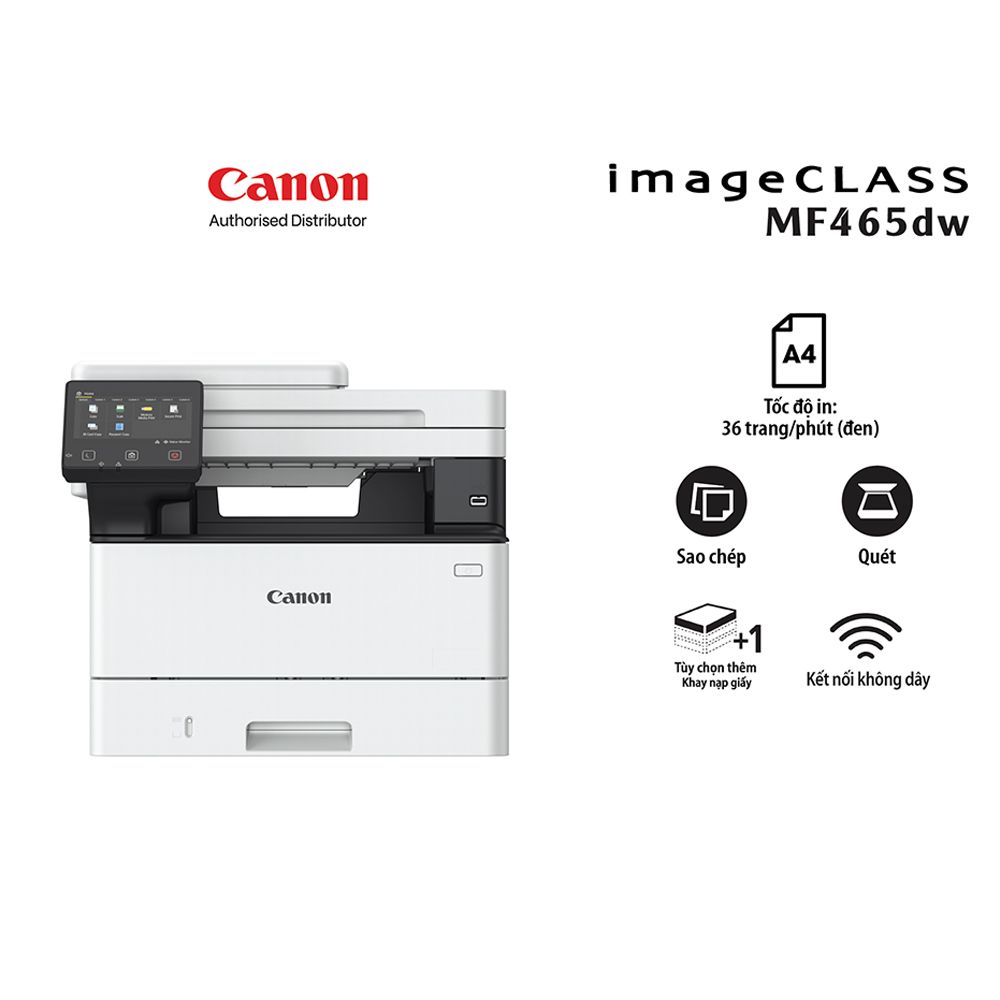 M&aacute;y in laser đen trắng Canon MF465DW NK