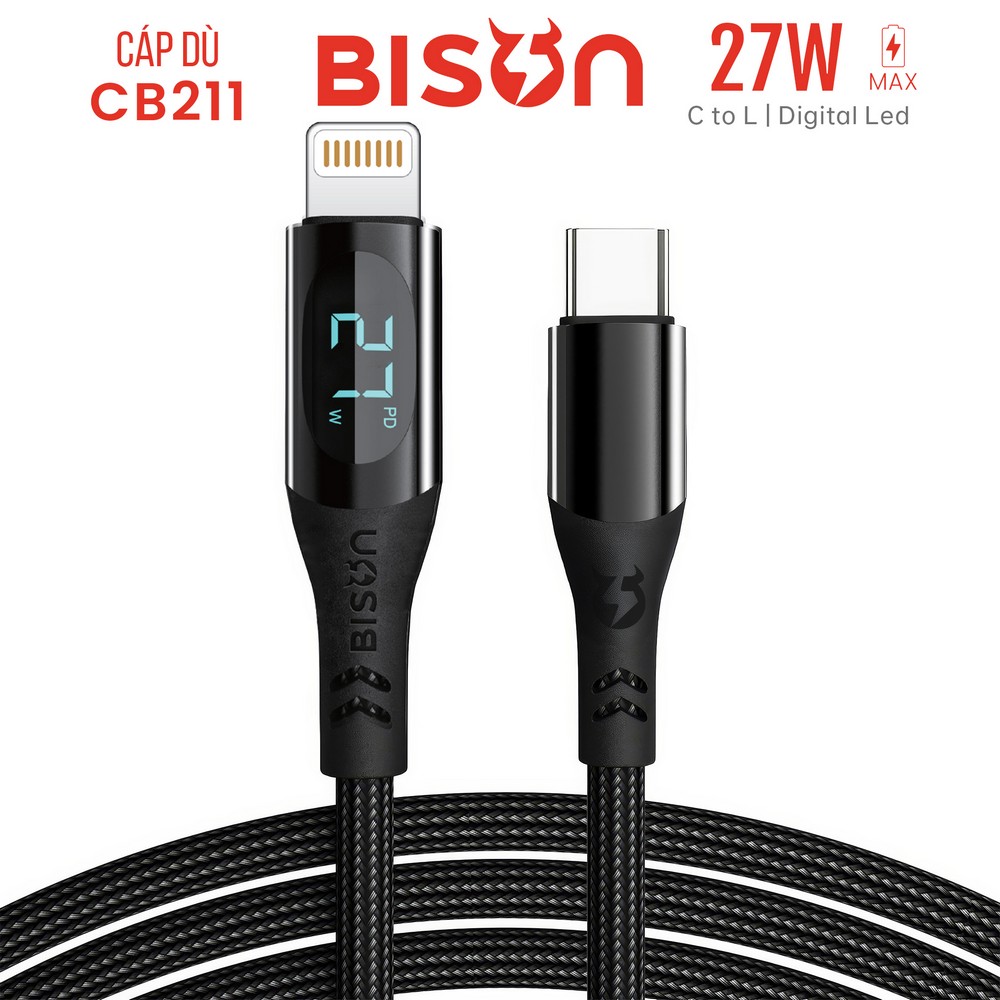 Cáp Bison type C - Lightning 1.2m CB211