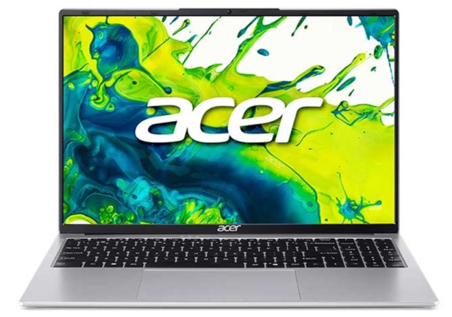 Laptop Acer Aspire Lite 16 AI AL16-71P-71WU (Ultra 7 155H/ 16GB/ 512GB SSD/ 16.1 inch FHD+/ 60HZ/ Win11/ Silver/ 2Y)