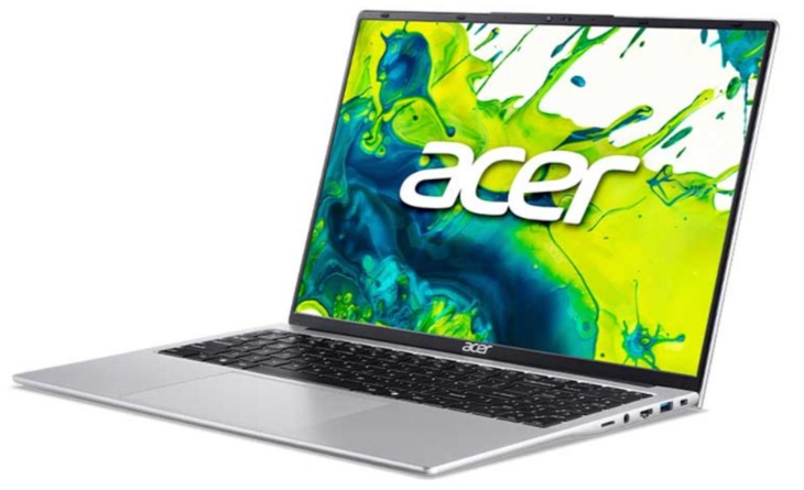 Laptop Acer Aspire Lite 16 AI AL16-71P-71WU (Ultra 7 155H/ 16GB/ 512GB SSD/ 16.1 inch FHD+/ 60HZ/ Win11/ Silver/ 2Y)