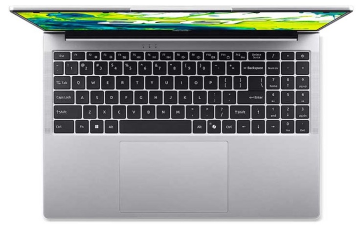 Laptop Acer Aspire Lite 16 AI AL16-71P-71WU (Ultra 7 155H/ 16GB/ 512GB SSD/ 16.1 inch FHD+/ 60HZ/ Win11/ Silver/ 2Y)