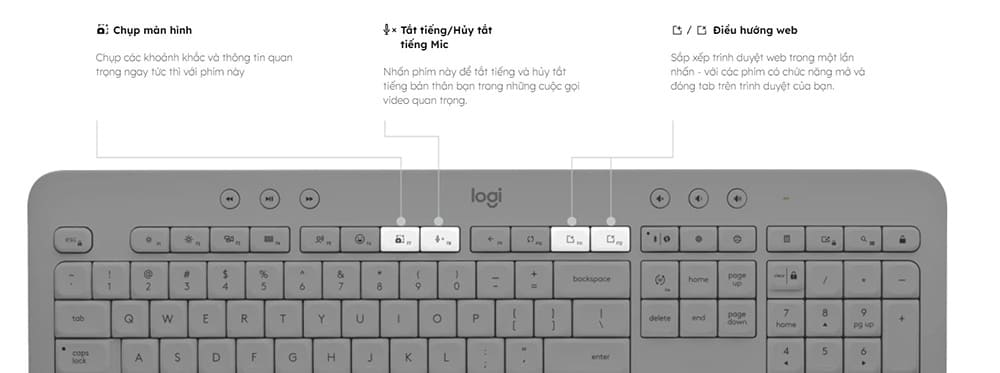 Logitech K650 Signature white  