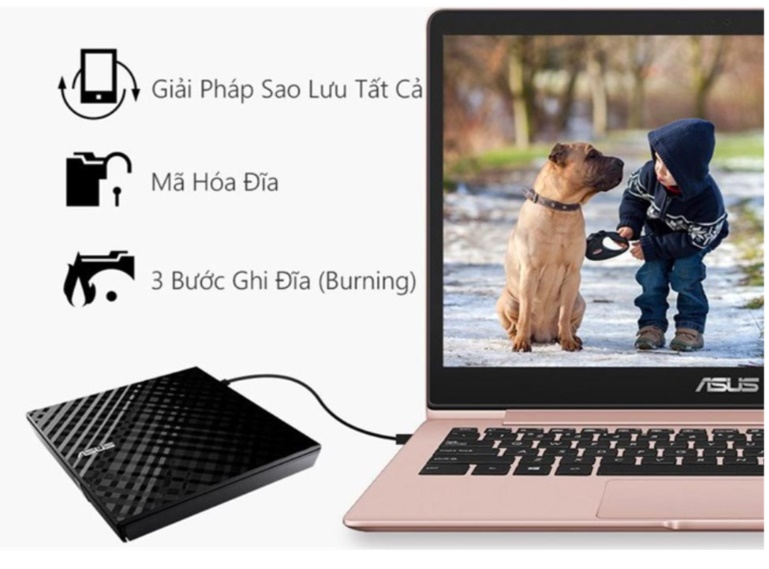 Ổ quang DVDW lắp ngoài Asus SDRW-08D2S-U LITE