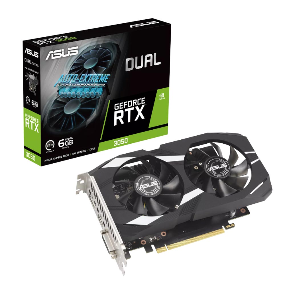 Card đồ họa Asus Dual GeForce RTX 3050 6GB (GDDR6/ 96 bit) 