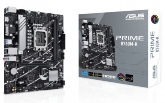 Mainboard Asus Prime B760M-K DDR5 (Intel B760/ Socket 1700/ M-ATX/ 2 khe ram/ 2.5 Gigabit LAN) 