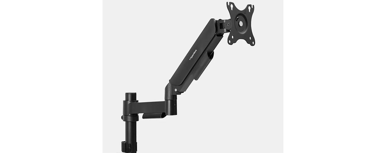 Gi&aacute; treo m&agrave;n h&igrave;nh HyperWork P1 Dual 2025 DPA0125 (2 m&agrave;n h&igrave;nh/ 22inch - 32inch/ Đen/ Gắn b&agrave;n) (ID: 60334)
