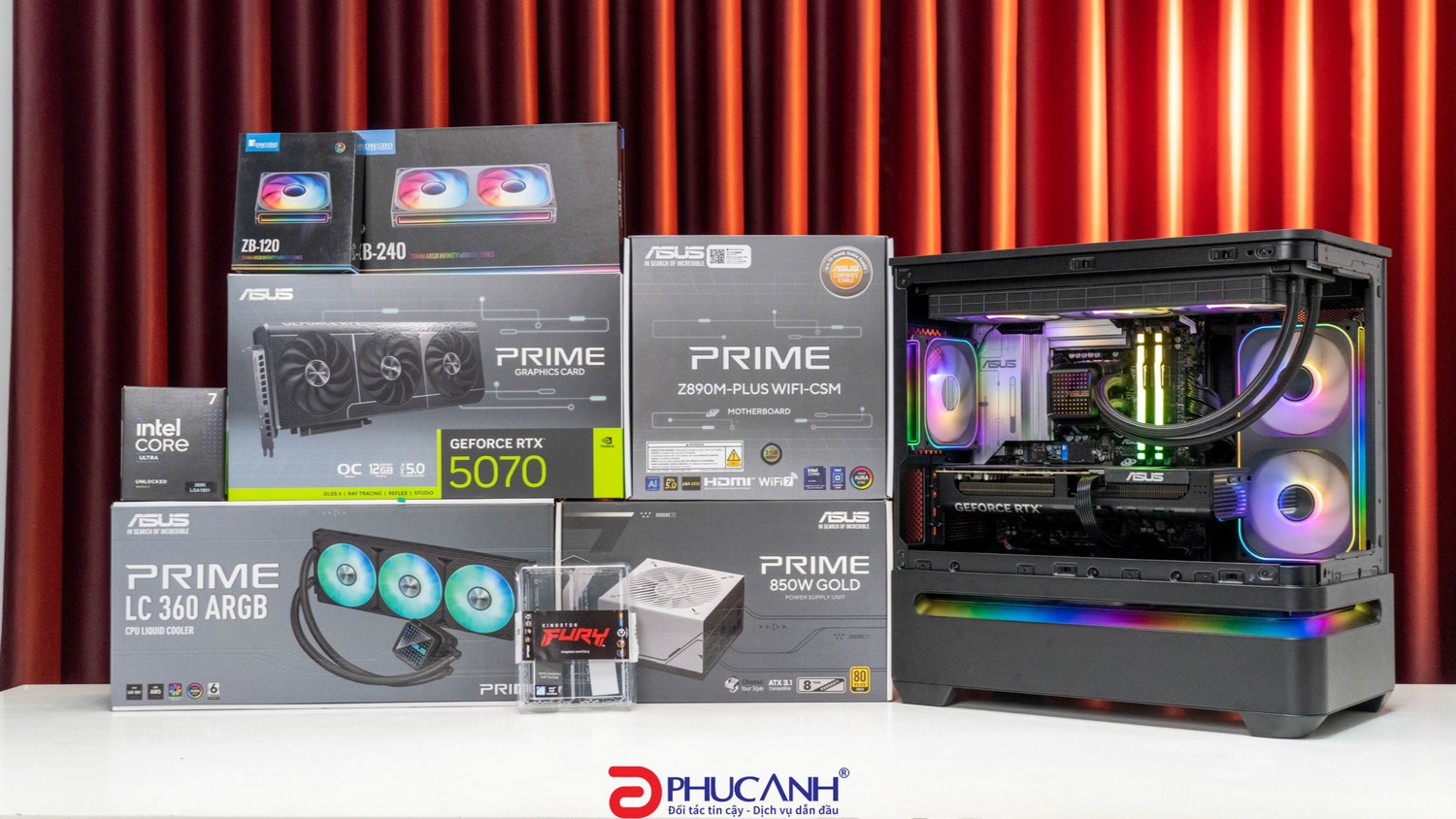 M&aacute;y t&iacute;nh PAWS ASUS Ultra 69 (Core Ultra 7 265K/Z890/32GB/RTX 5070)