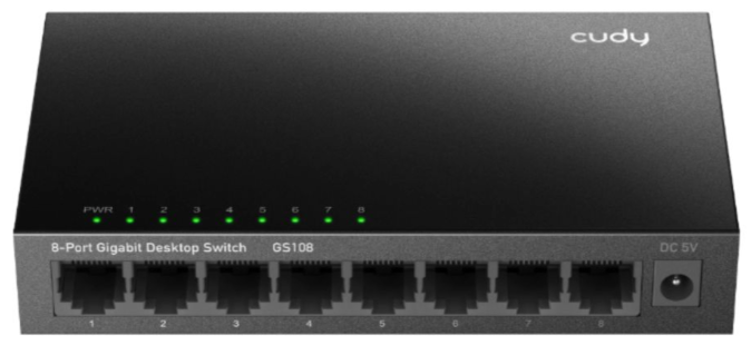 Switch Cudy GS108 (Gigabit 1000Mbps/ 8 Cổng/ Vỏ kim loại) 