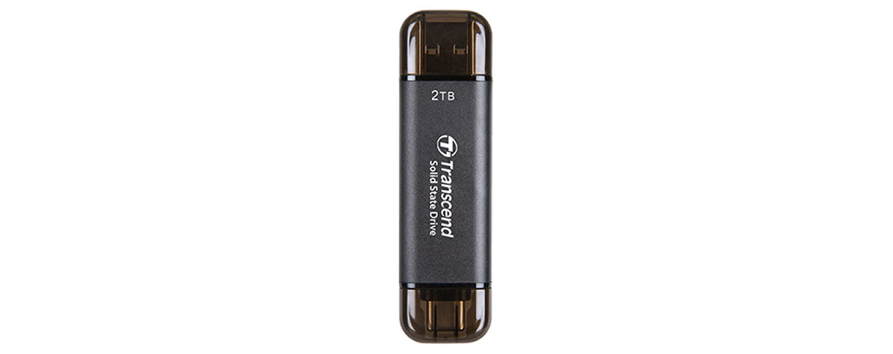 Ổ cứng di động SSD Transcend 2Tb TS2TESD310C (Type-C và USB3.2/ 1050Mb/s/ 950Mb/s/ Đen) (ID: 60353)