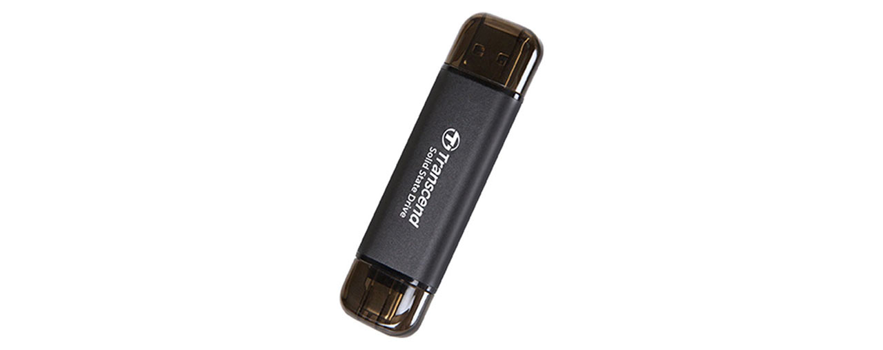Ổ cứng di động SSD Transcend 2Tb TS2TESD310C (Type-C và USB3.2/ 1050Mb/s/ 950Mb/s/ Đen) (ID: 60353)