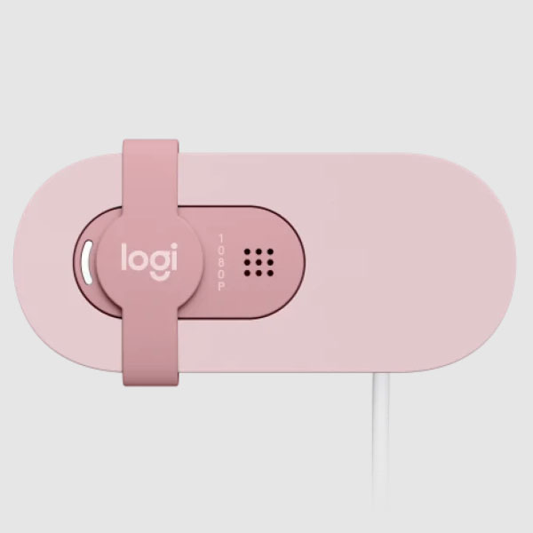 Webcam Logitech Brio 100 1080p full HD- Màu hồng