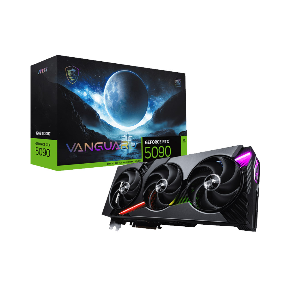 Card đồ họa MSI GeForce RTX 5090 32G VANGUARD SOC (GDDR7/ 512 bit)