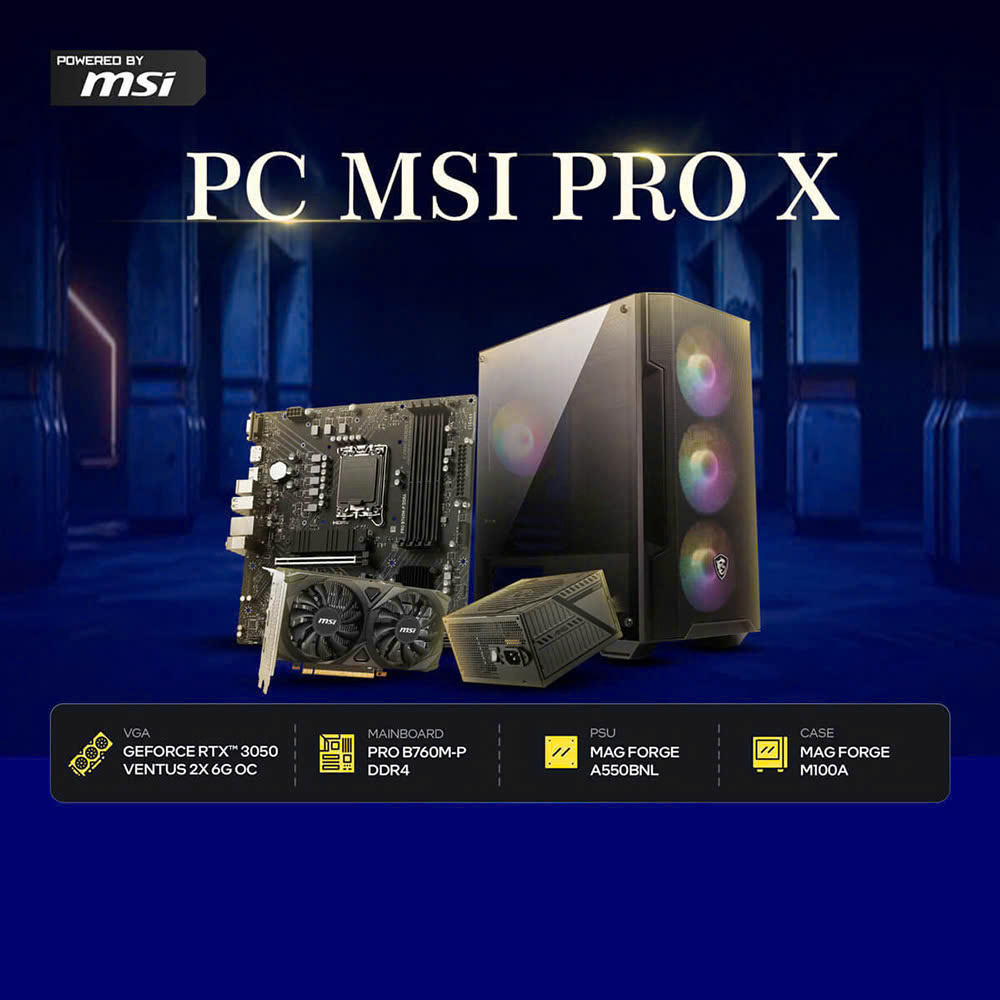 M&aacute;y t&iacute;nh PCPA x MSI Pro X